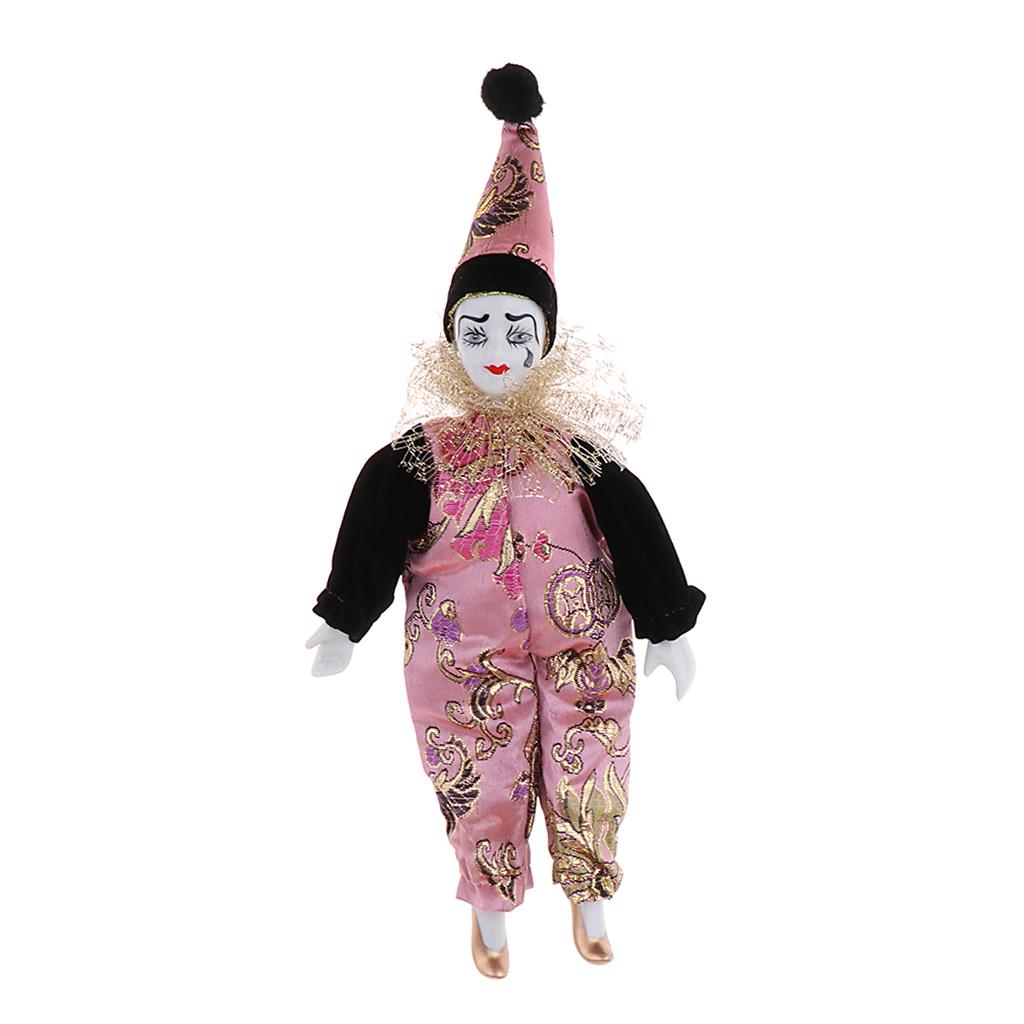 22cm Porcelain Clown Dolls Col - Vintage Collectible Porcelain Dolls incelemesi ve fiyatı