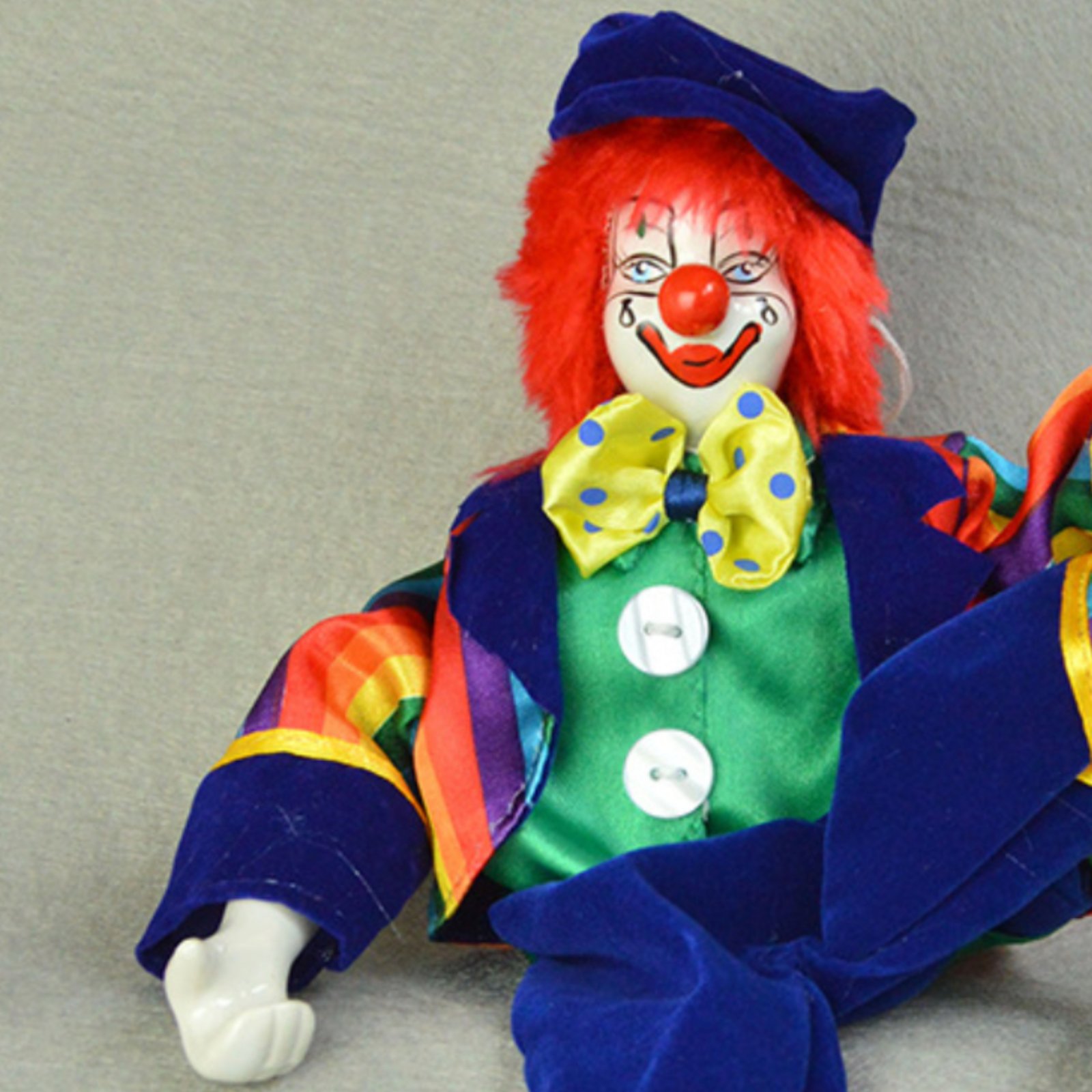 Dangling Leg Clown Doll Handma - Vintage Collectible Porcelain Dolls incelemesi ve fiyatı