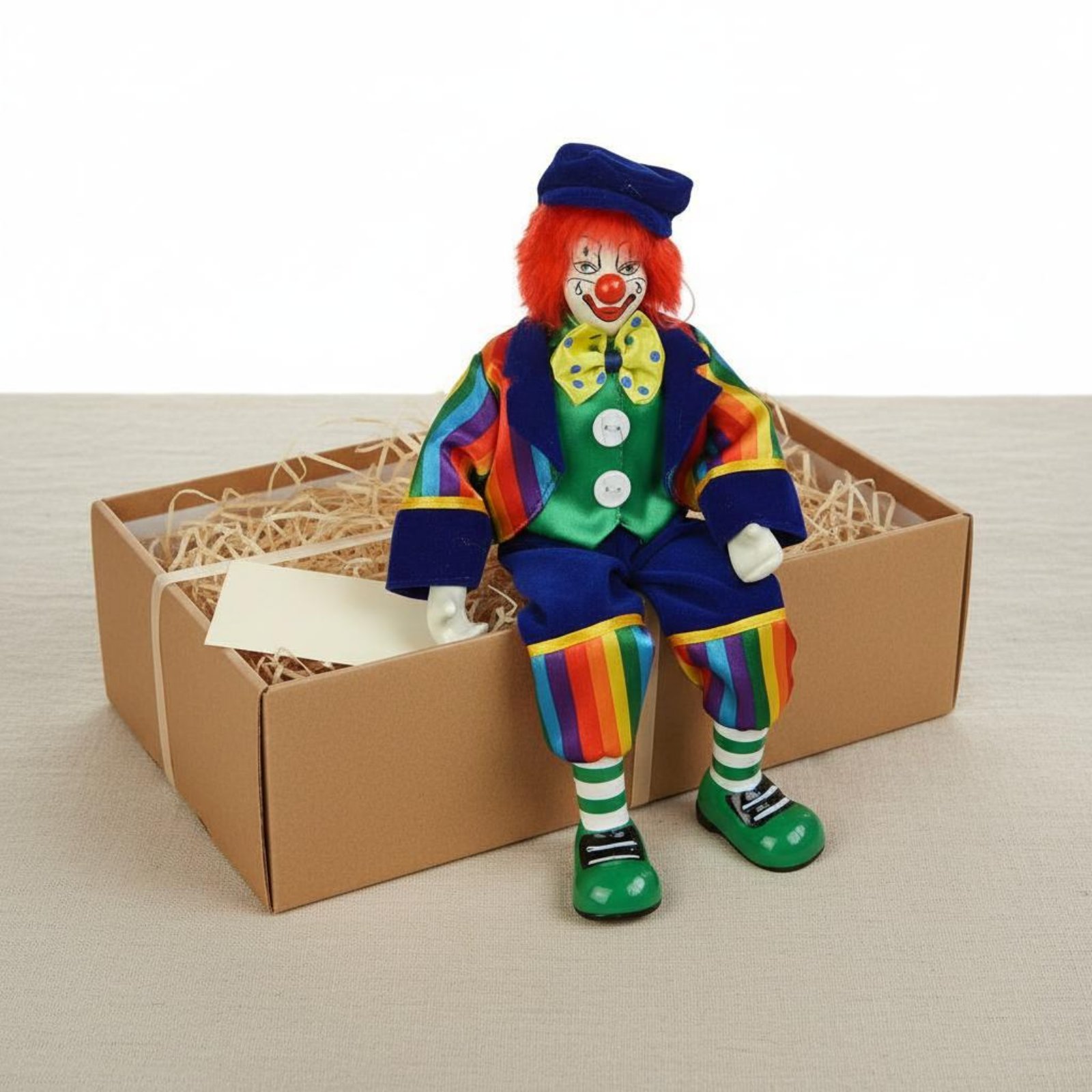 Dangling Leg Clown Doll Handma - Vintage Collectible Porcelain Dolls incelemesi ve fiyatı