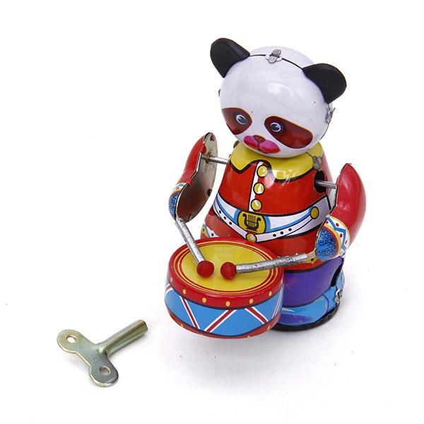 Wind Up Clockwork Panda Drumme - Vintage Collectibles Toys incelemesi ve fiyatı