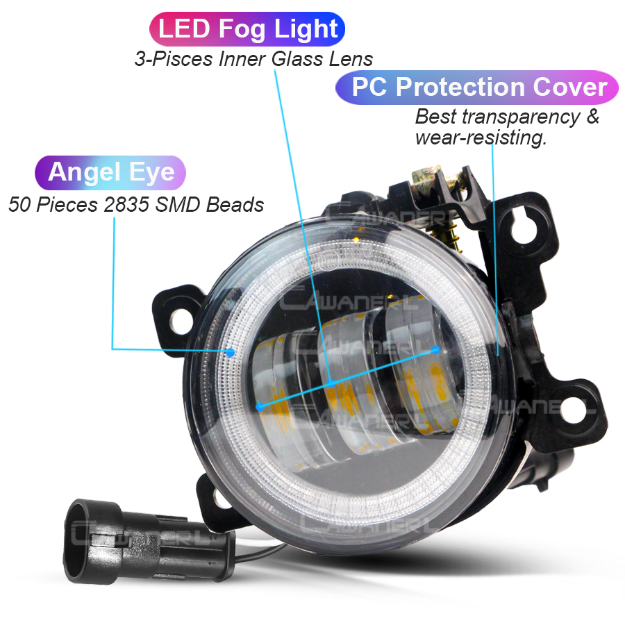 2 X Car Angel Eye LED Lens Fog - Darkroom Enlarger Lens incelemesi ve fiyatı