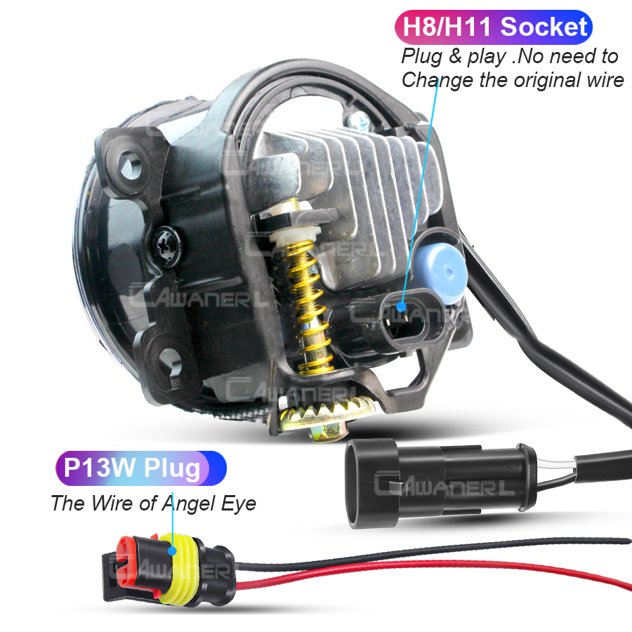2 X Car Angel Eye LED Lens Fog - Darkroom Enlarger Lens incelemesi ve fiyatı