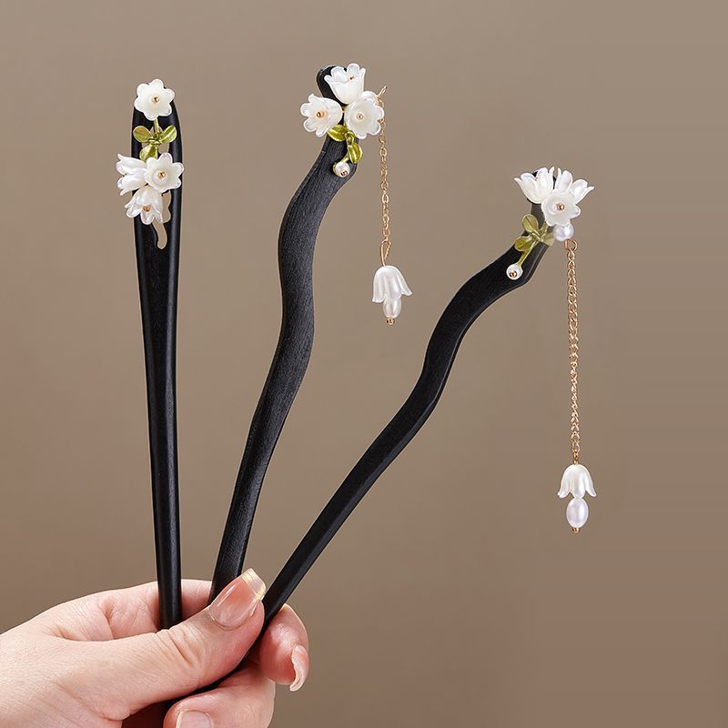 Wooden Flower Hairpin Vintage  - Vintage Collector incelemesi ve fiyatı