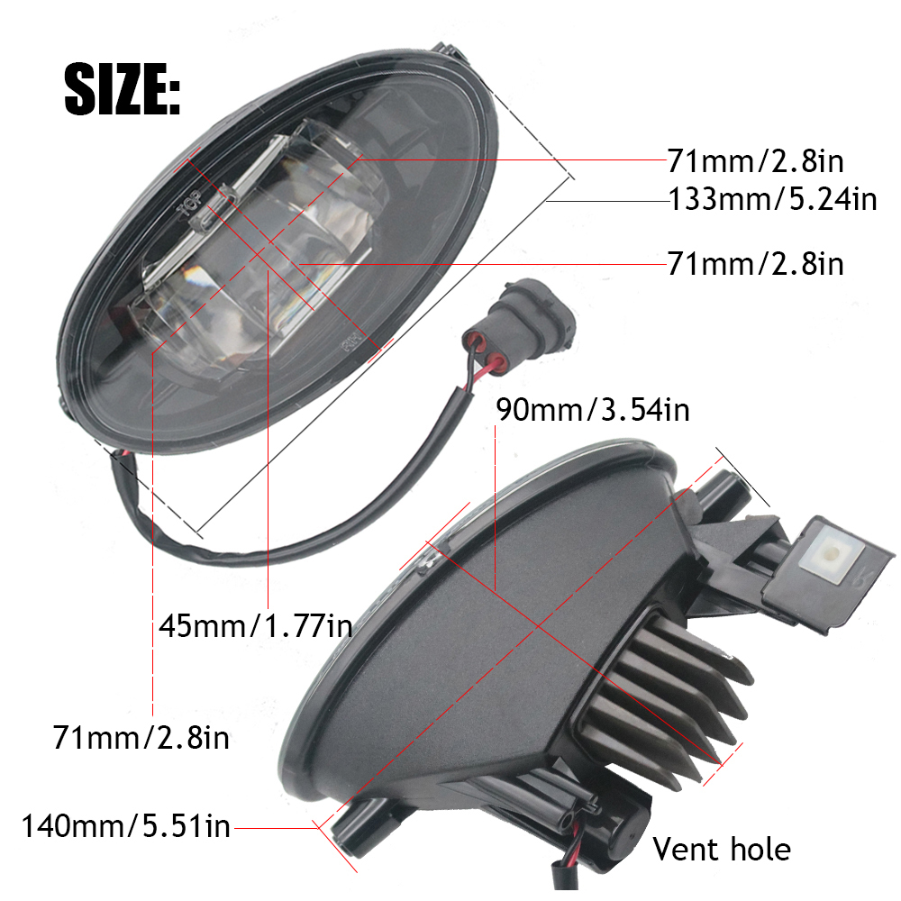 2Pcs Upgrade LED Fog Lights As - Darkroom Enlarger Lens incelemesi ve fiyatı