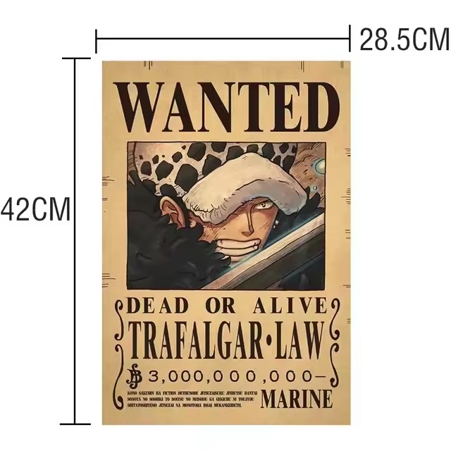Anime One Piece Bounty Wanted  - Vintage Collectibles Toys incelemesi ve fiyatı
