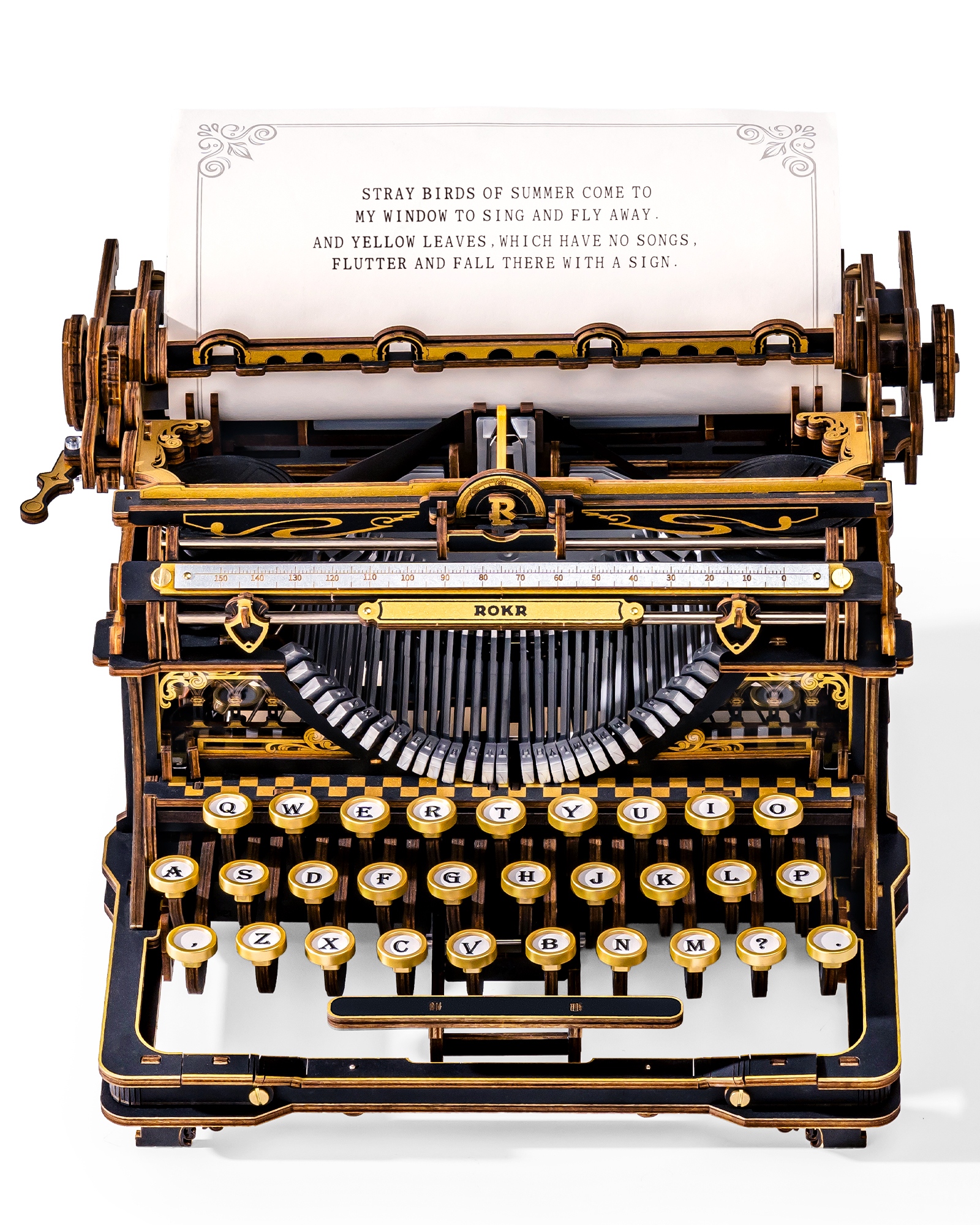 ROKR 3D Wooden Typewriter Puzz - Vintage Collectibles Toys incelemesi ve fiyatı