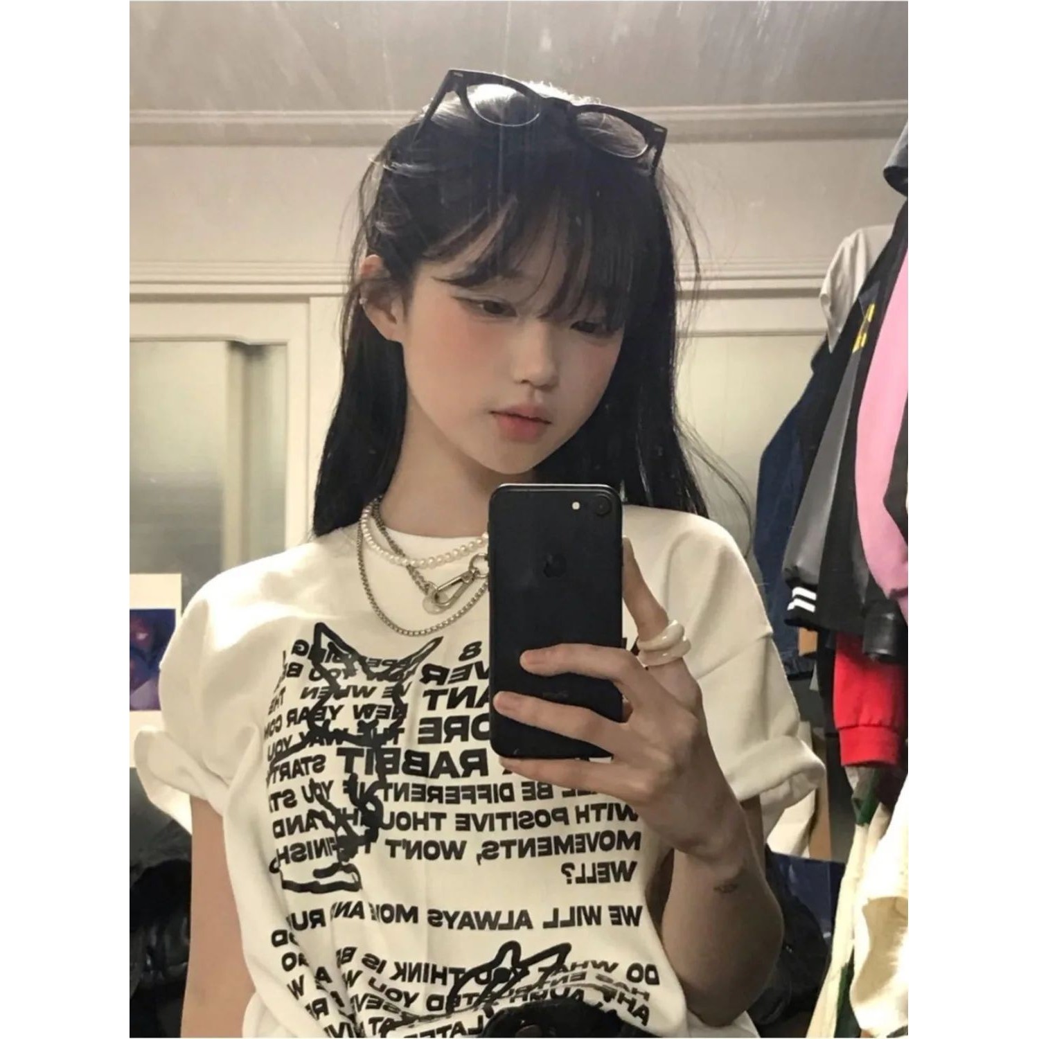 Cute Rabbit Print Women's Vint - Collectible Vintage T Shirts incelemesi ve fiyatı