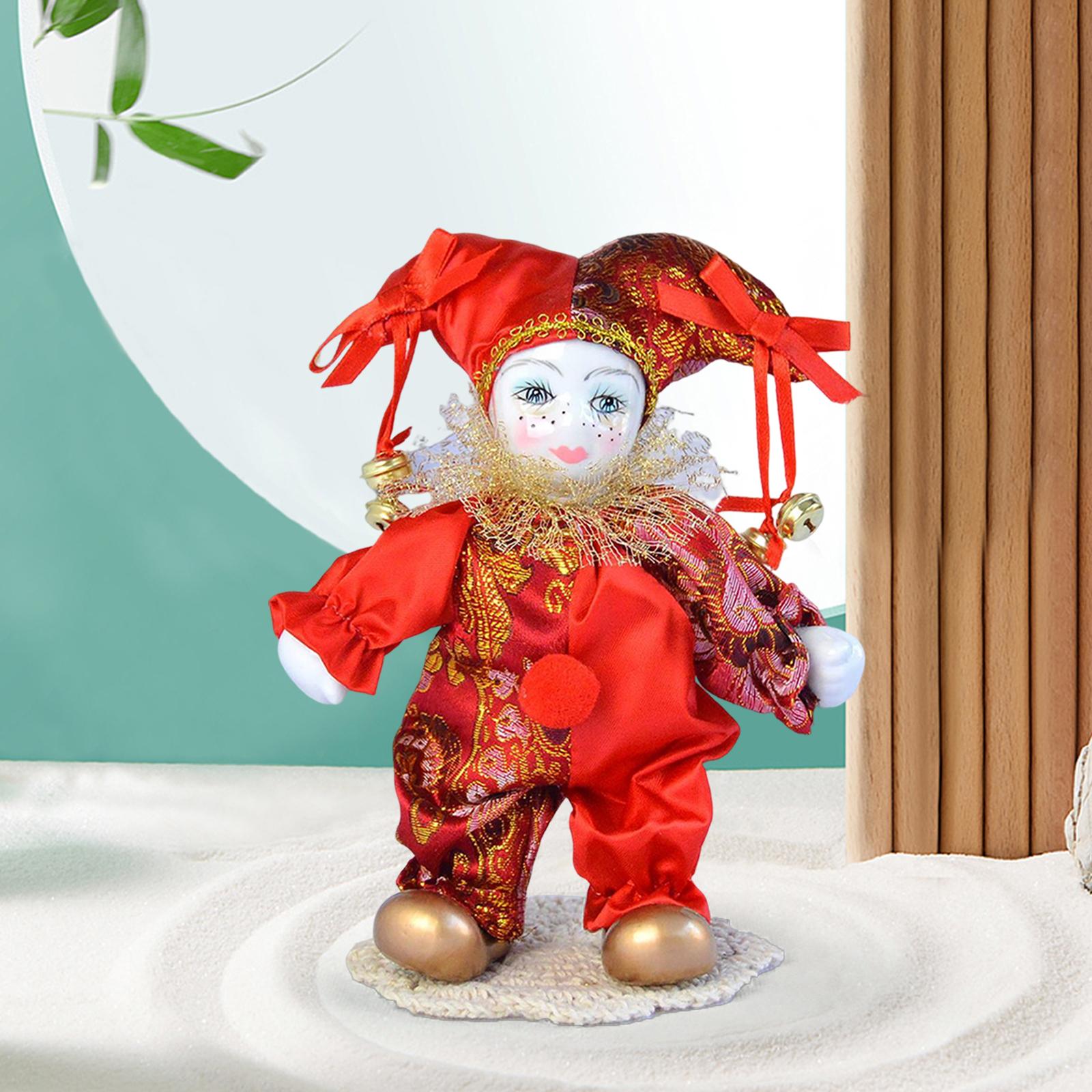 7 inch Clown dolls Display Ant - Vintage Collectible Porcelain Dolls incelemesi ve fiyatı